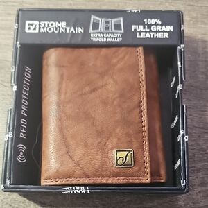 Stone Mountain Accessories Brown Leather Wallet